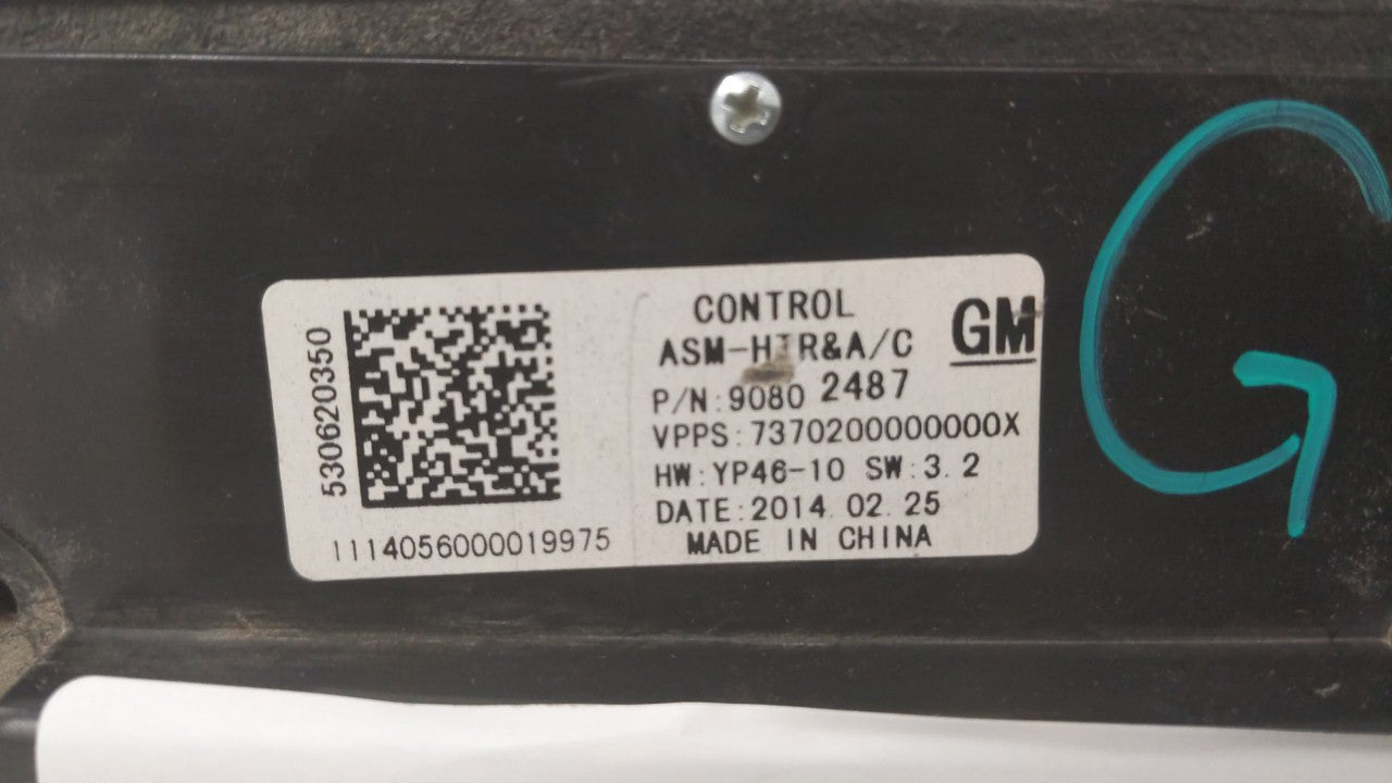 2014-2016 Buick Lacrosse Climate Control Module Temperature AC/Heater Replacement P/N:90927561 90802487 Fits Fits 2014 2015 