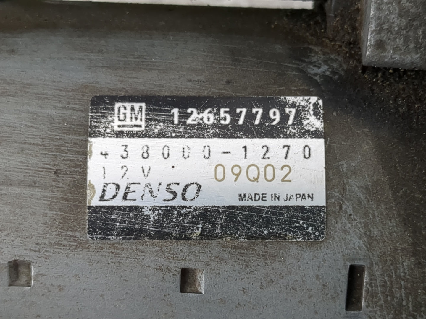2014-2017 Buick Regal Car Starter Motor Solenoid OEM P/N:438000-1270 12657797 Fits OEM Used Auto Parts - Oemusedautoparts1.c