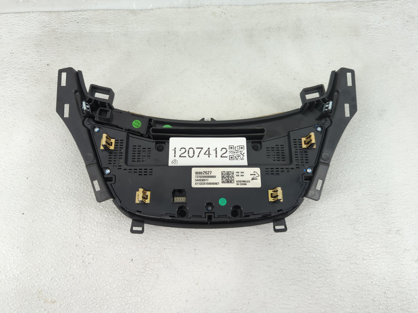2014-2015 Buick Regal Climate Control Module Temperature AC/Heater Replacement P/N:90802627 Fits Fits 2014 2015 OEM Used Aut