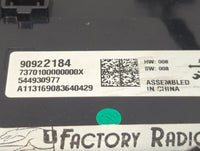 2014 Buick Regal Radio AM FM Cd Player Receiver Replacement P/N:90922184 Fits OEM Used Auto Parts - Oemusedautoparts1.com
