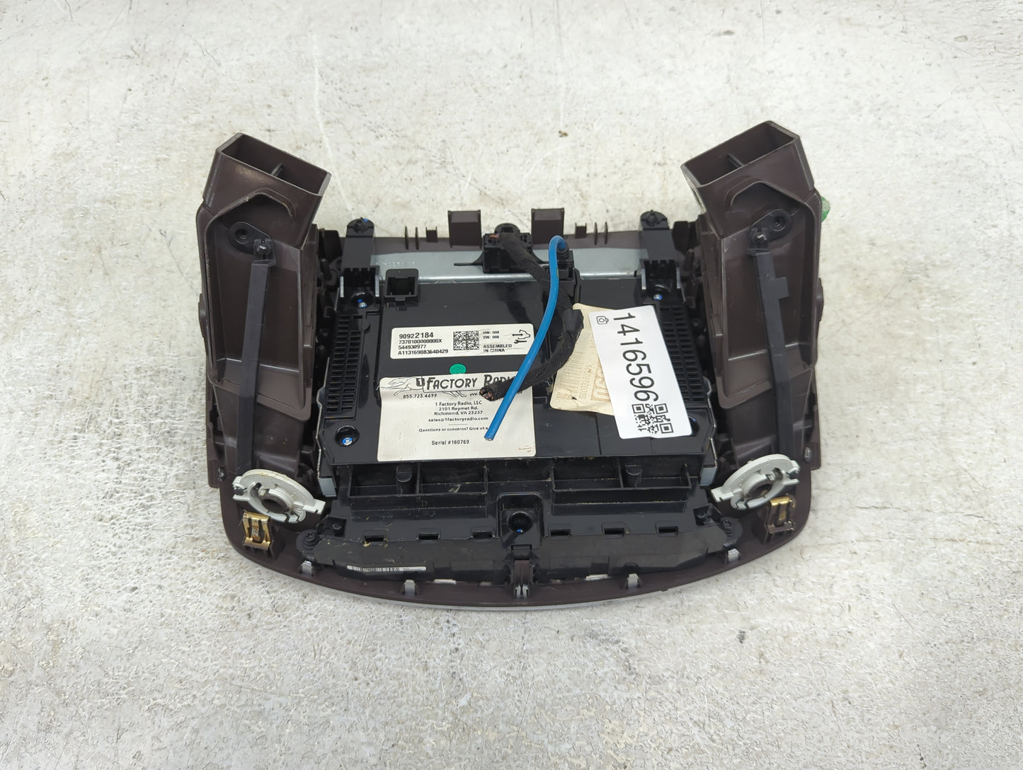 2014 Buick Regal Radio AM FM Cd Player Receiver Replacement P/N:90922184 Fits OEM Used Auto Parts - Oemusedautoparts1.com