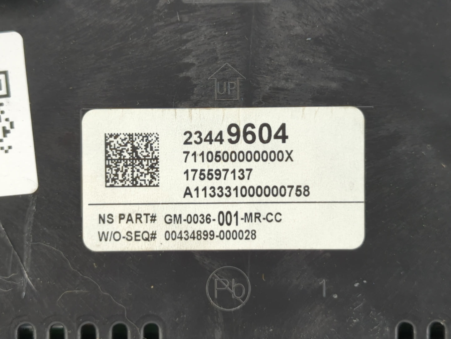 2014 Buick Regal Instrument Cluster Speedometer Gauges P/N:23449604 Fits OEM Used Auto Parts - Oemusedautoparts1.com