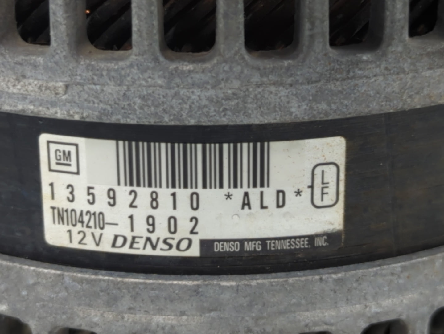 2014-2017 Buick Regal Alternator Replacement Generator Charging Assembly Engine OEM P/N:13592810 TN104210-1902 Fits OEM Used