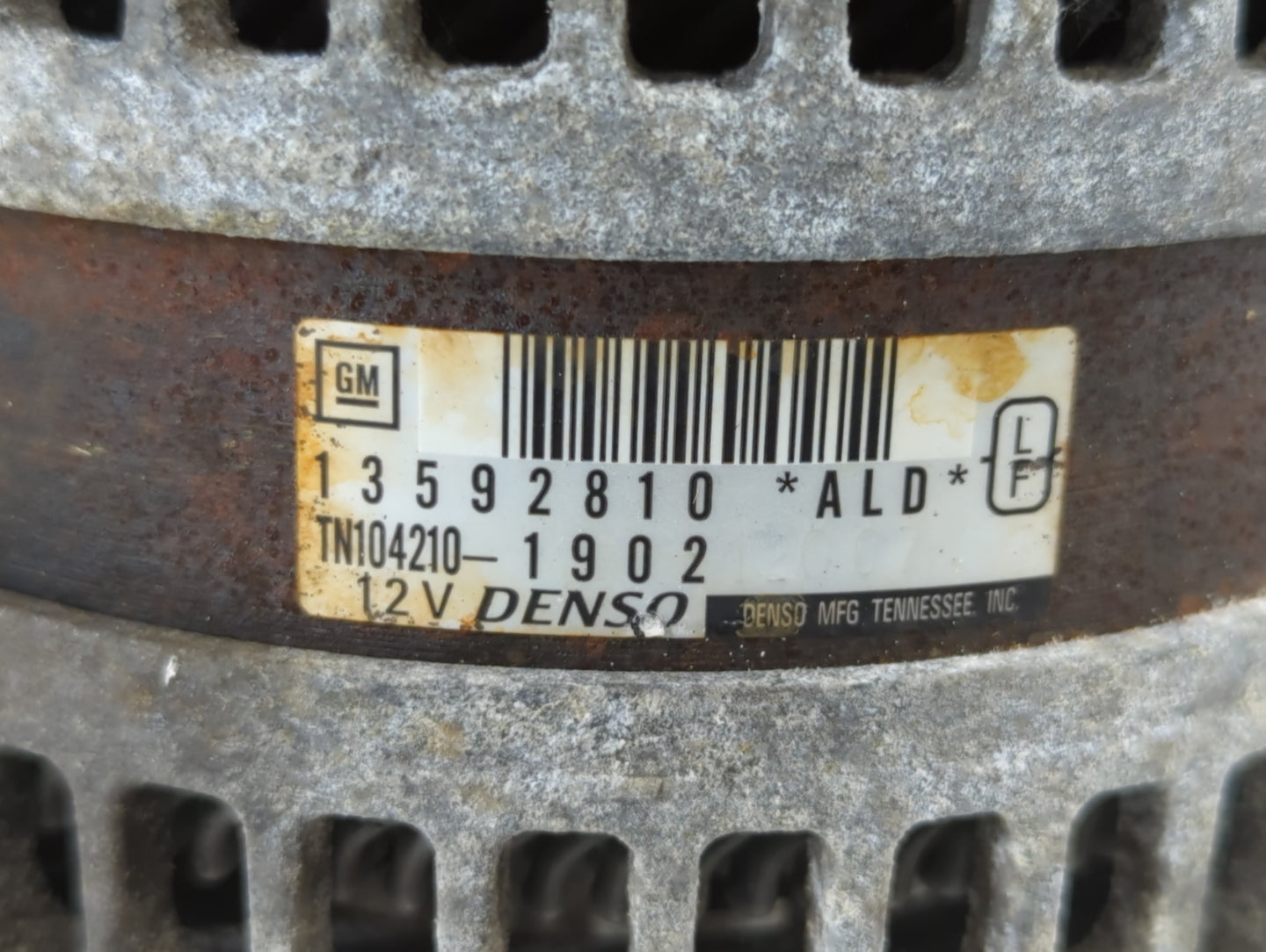 2014-2017 Buick Regal Alternator Replacement Generator Charging Assembly Engine OEM P/N:13592810-ALD Fits OEM Used Auto Part
