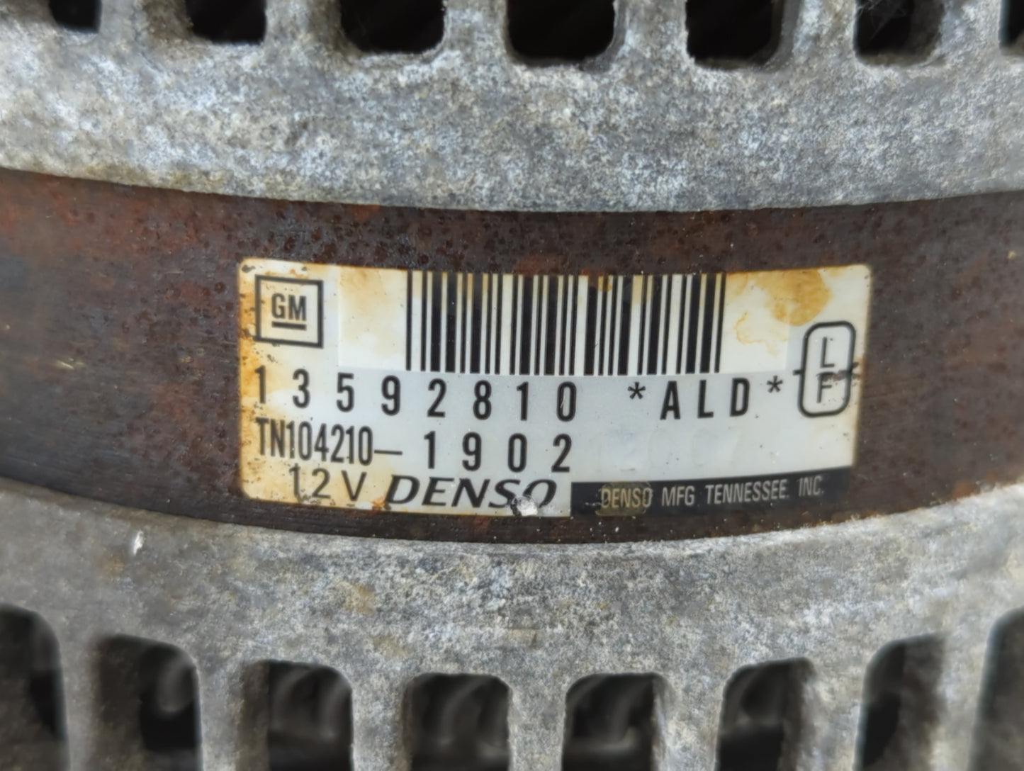 2014-2017 Buick Regal Alternator Replacement Generator Charging Assembly Engine OEM P/N:13592810-ALD Fits OEM Used Auto Part