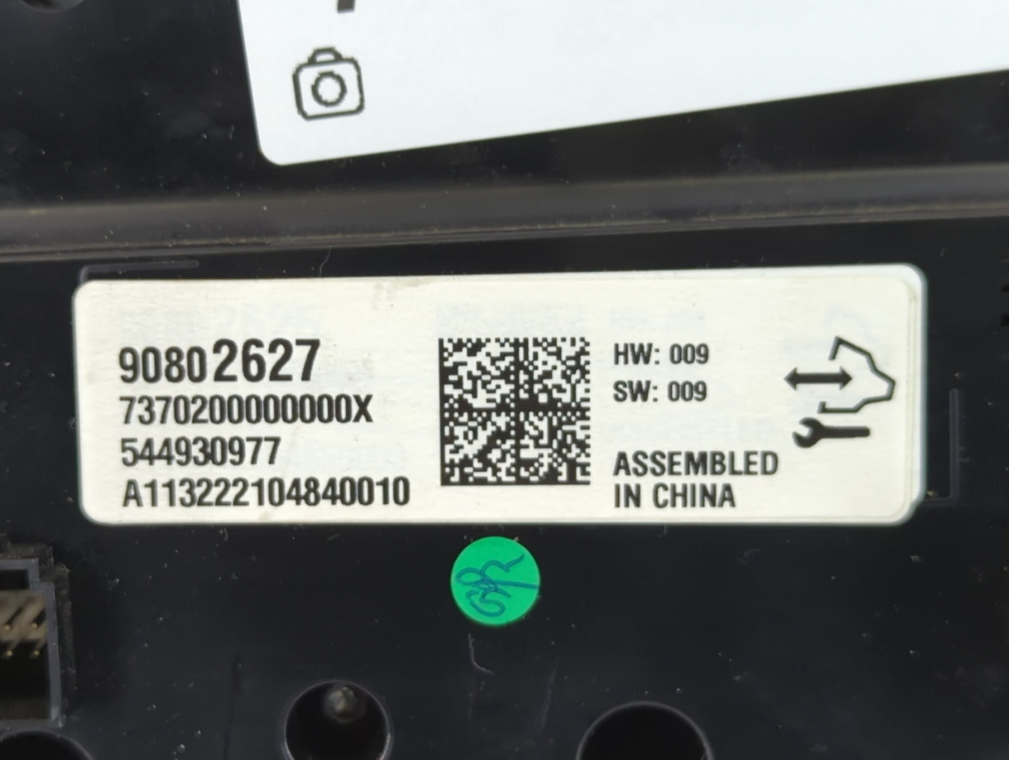 2014-2015 Buick Regal Climate Control Module Temperature AC/Heater Replacement P/N:90802627 Fits Fits 2014 2015 OEM Used Aut