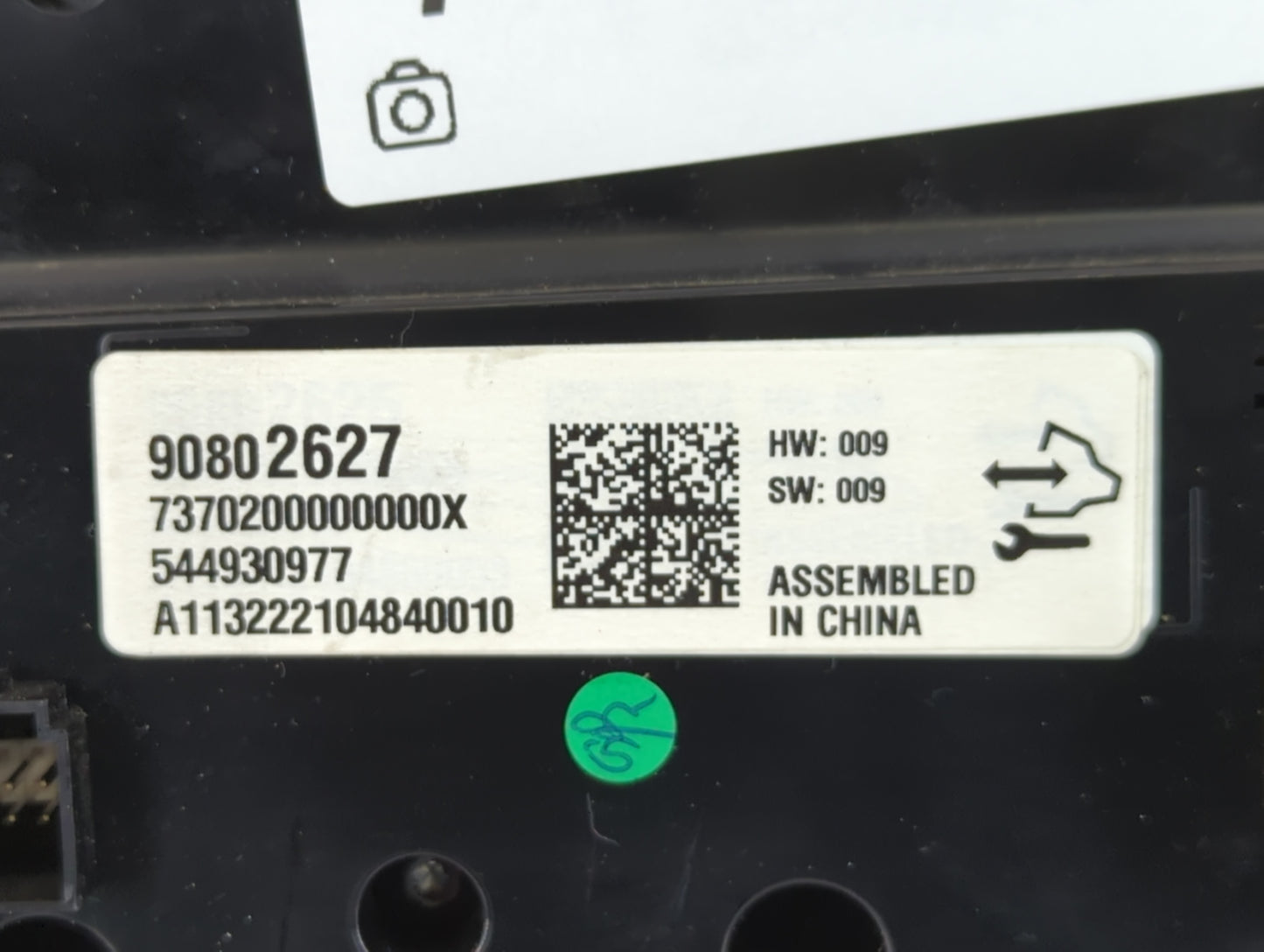 2014-2015 Buick Regal Climate Control Module Temperature AC/Heater Replacement P/N:90802627 Fits Fits 2014 2015 OEM Used Aut