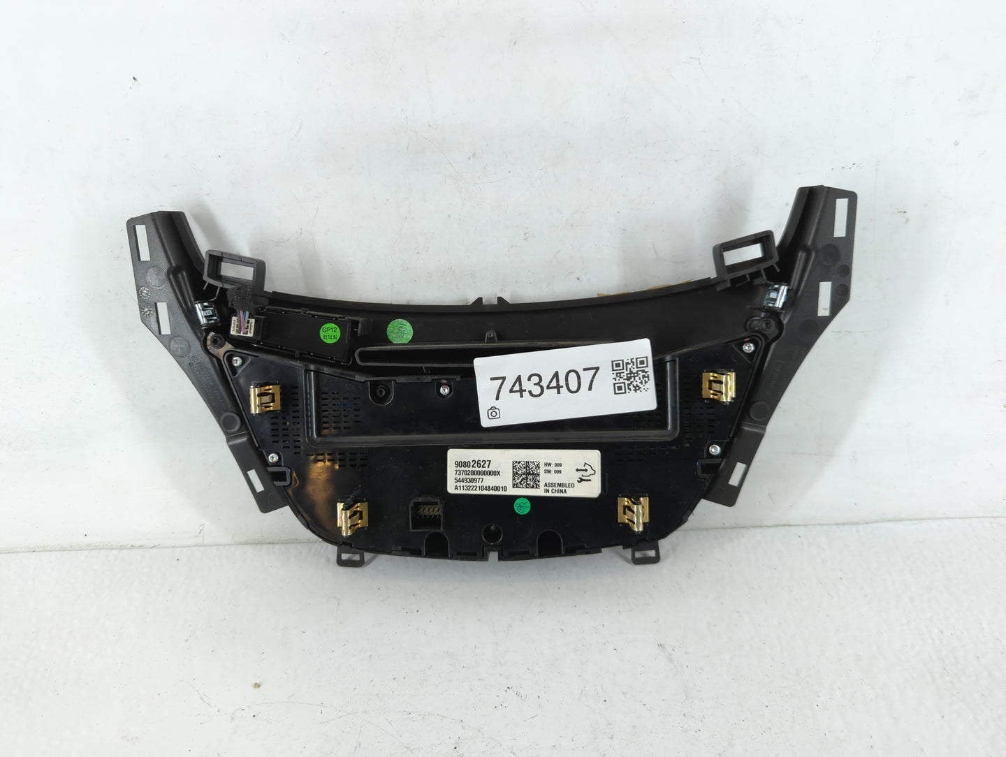 2014-2015 Buick Regal Climate Control Module Temperature AC/Heater Replacement P/N:90802627 Fits Fits 2014 2015 OEM Used Aut