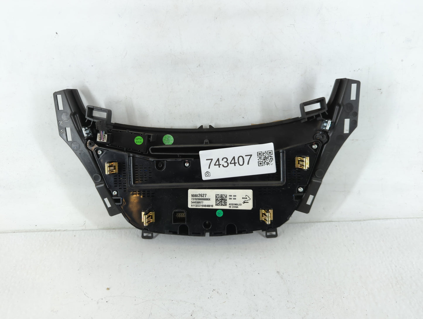 2014-2015 Buick Regal Climate Control Module Temperature AC/Heater Replacement P/N:90802627 Fits Fits 2014 2015 OEM Used Aut
