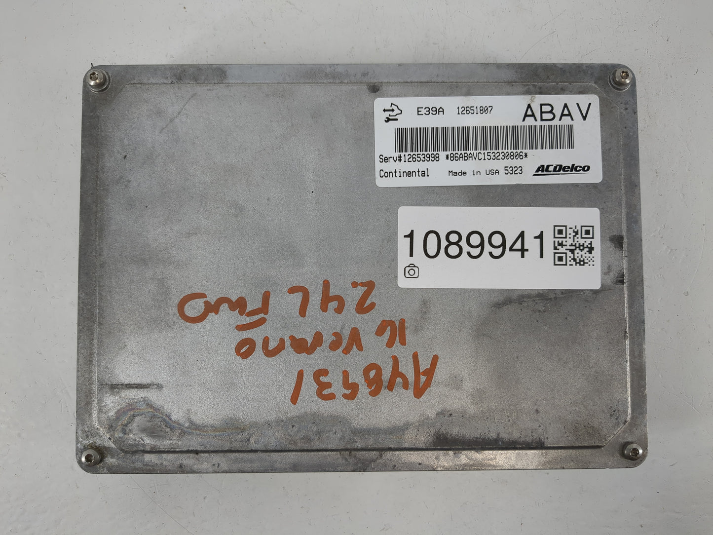 2013-2016 Buick Verano PCM Engine Control Computer ECU ECM PCU OEM P/N:12651807 Fits Fits 2013 2014 2015 2016 OEM Used Auto 