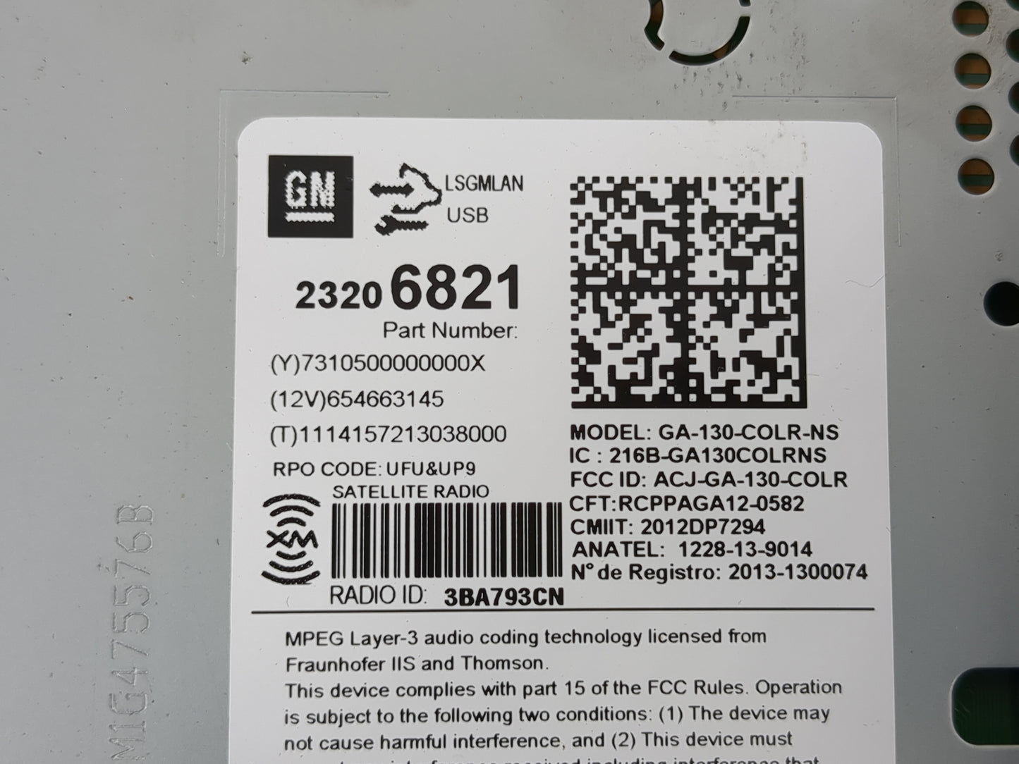 2014 Buick Verano Radio AM FM Cd Player Receiver Replacement P/N:23206821 22858074 Fits OEM Used Auto Parts - Oemusedautopar