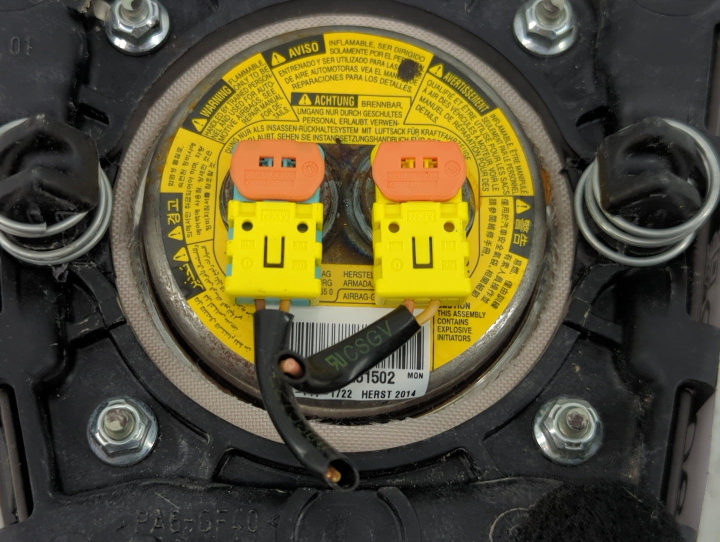 2012-2017 Buick Verano Air Bag Driver Left Steering Wheel Mounted P/N:20986956 Fits Fits 2012 2013 2014 2015 2016 2017 OEM U