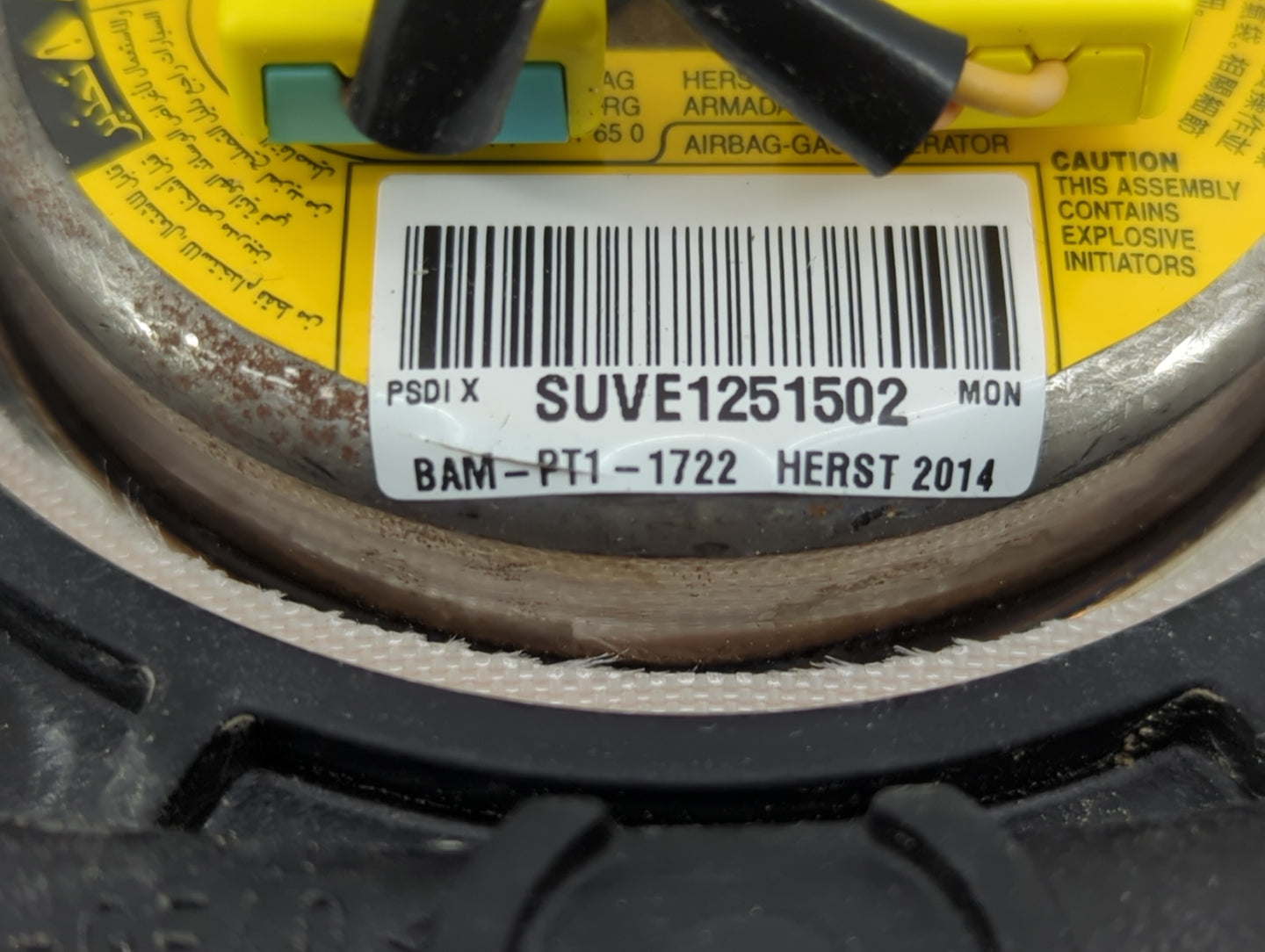 2012-2017 Buick Verano Air Bag Driver Left Steering Wheel Mounted P/N:20986956 Fits Fits 2012 2013 2014 2015 2016 2017 OEM U