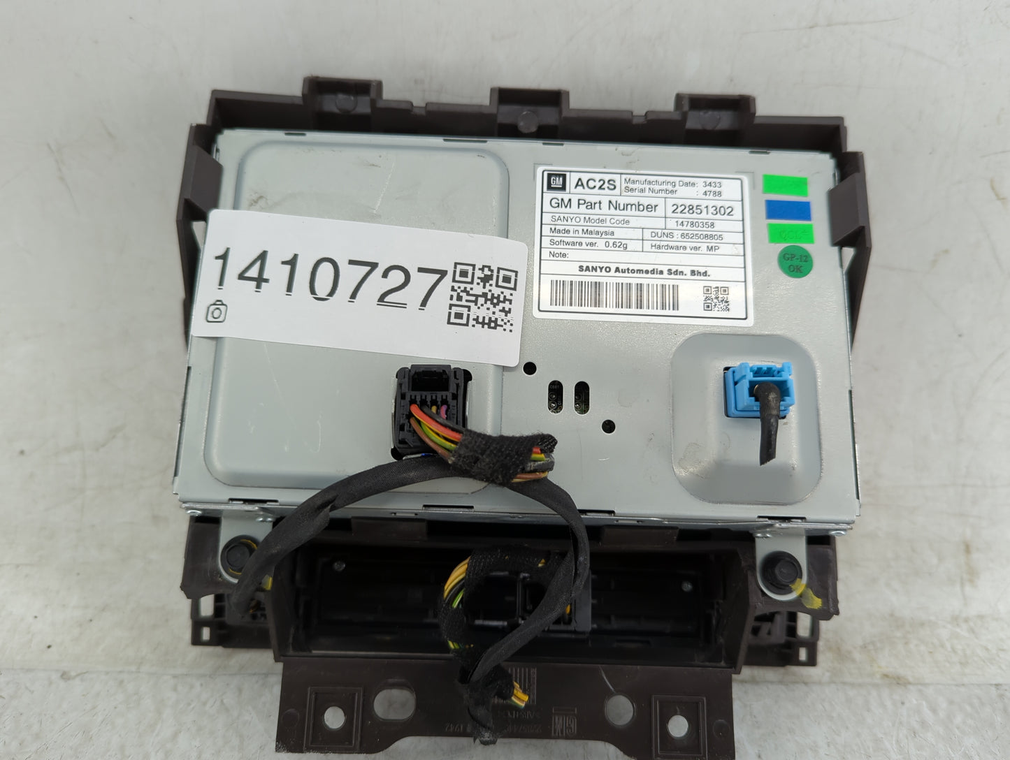 2012-2016 Buick Verano Information Display Screen 1410727 - Oemusedautoparts1.com