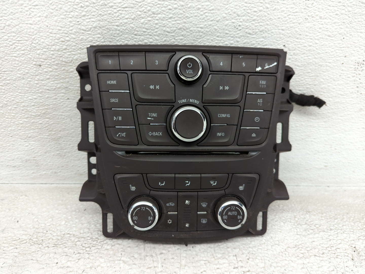 2012-2017 Buick Verano Climate Control Module Temperature AC/Heater Replacement P/N:A2C38137701 Fits OEM Used Auto Parts - O