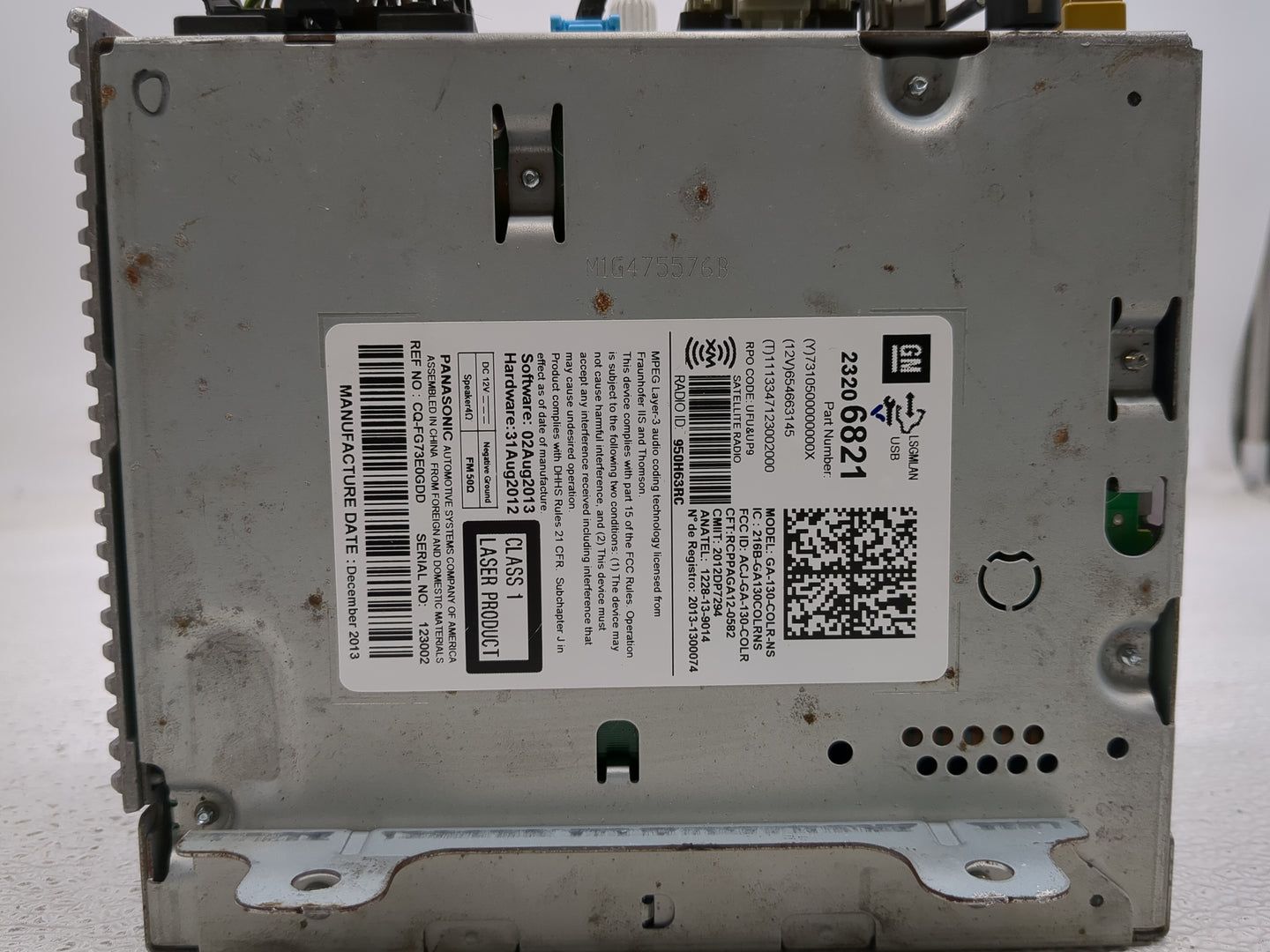 2013-2017 Buick Verano Radio AM FM Cd Player Receiver Replacement P/N:23206821 Fits Fits 2013 2014 2015 2016 2017 OEM Used A