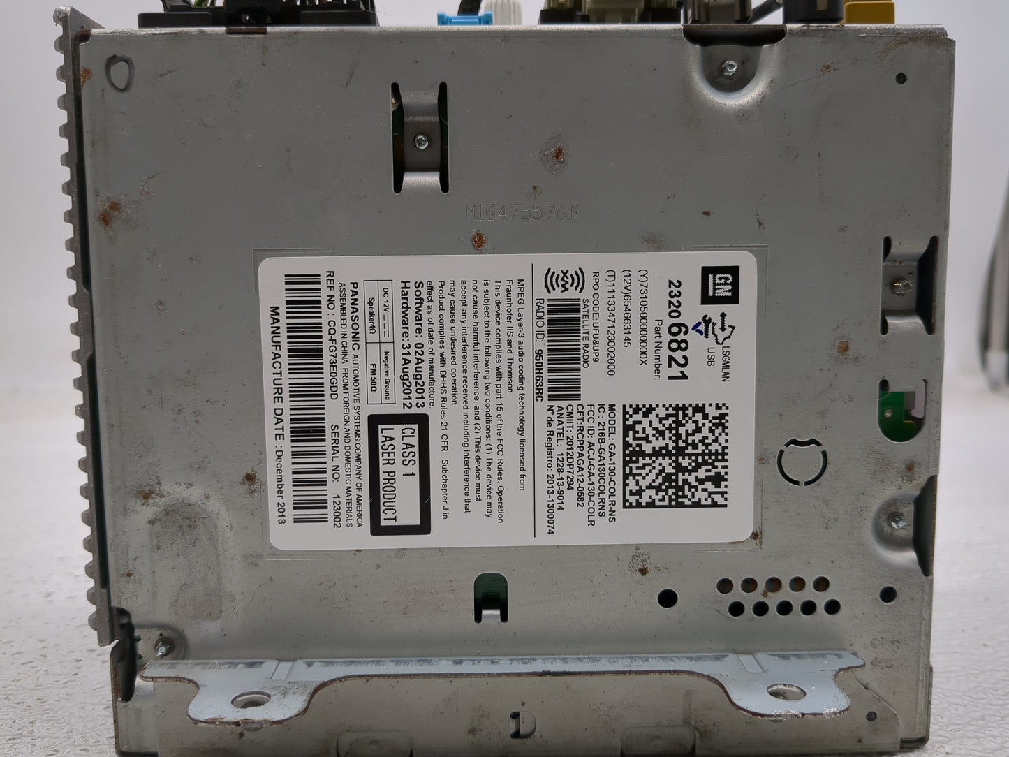 2013-2017 Buick Verano Radio AM FM Cd Player Receiver Replacement P/N:23206821 Fits Fits 2013 2014 2015 2016 2017 OEM Used A