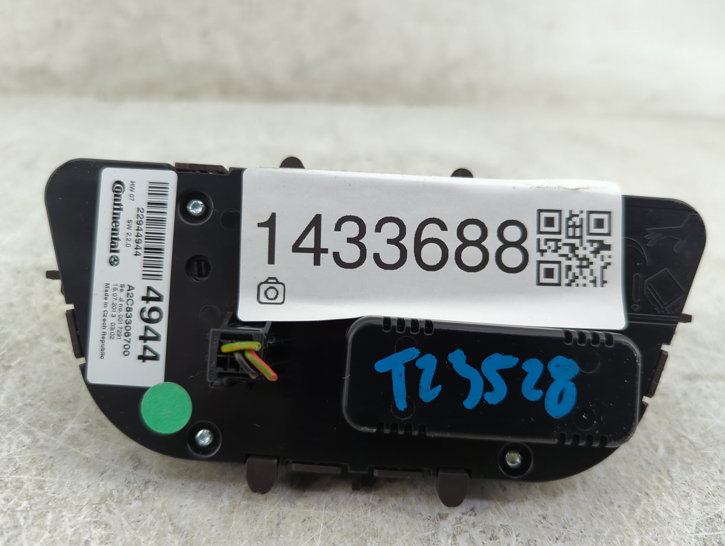 2012-2017 Buick Verano Climate Control Module Temperature AC/Heater Replacement P/N:22944944 A2C83306700 Fits OEM Used Auto 