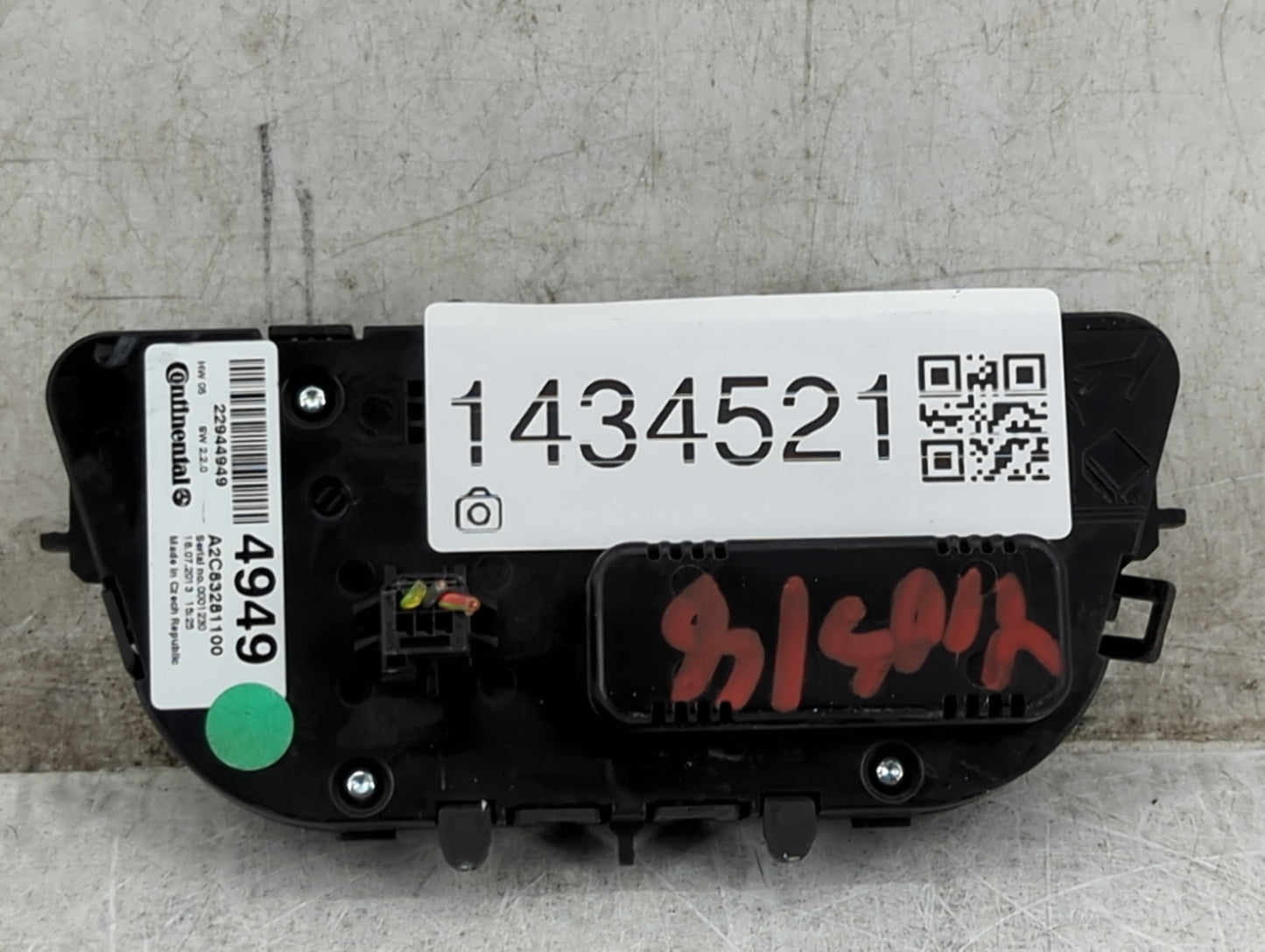 2012-2015 Buick Verano Climate Control Module Temperature AC/Heater Replacement P/N:22944949 A2C83281100 Fits OEM Used Auto 