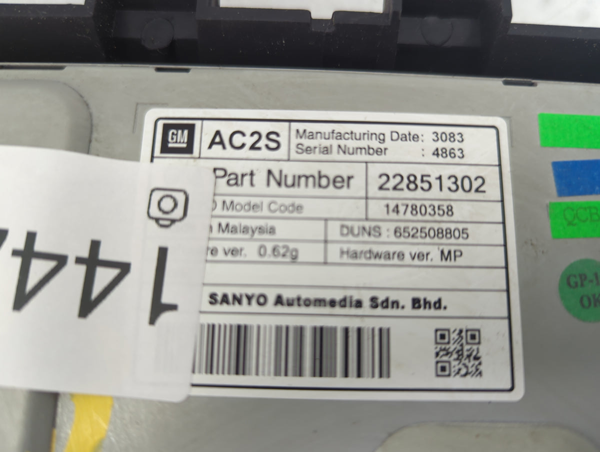 2012-2016 Buick Verano Information Radio Display Screen Black - Oemusedautoparts1.com