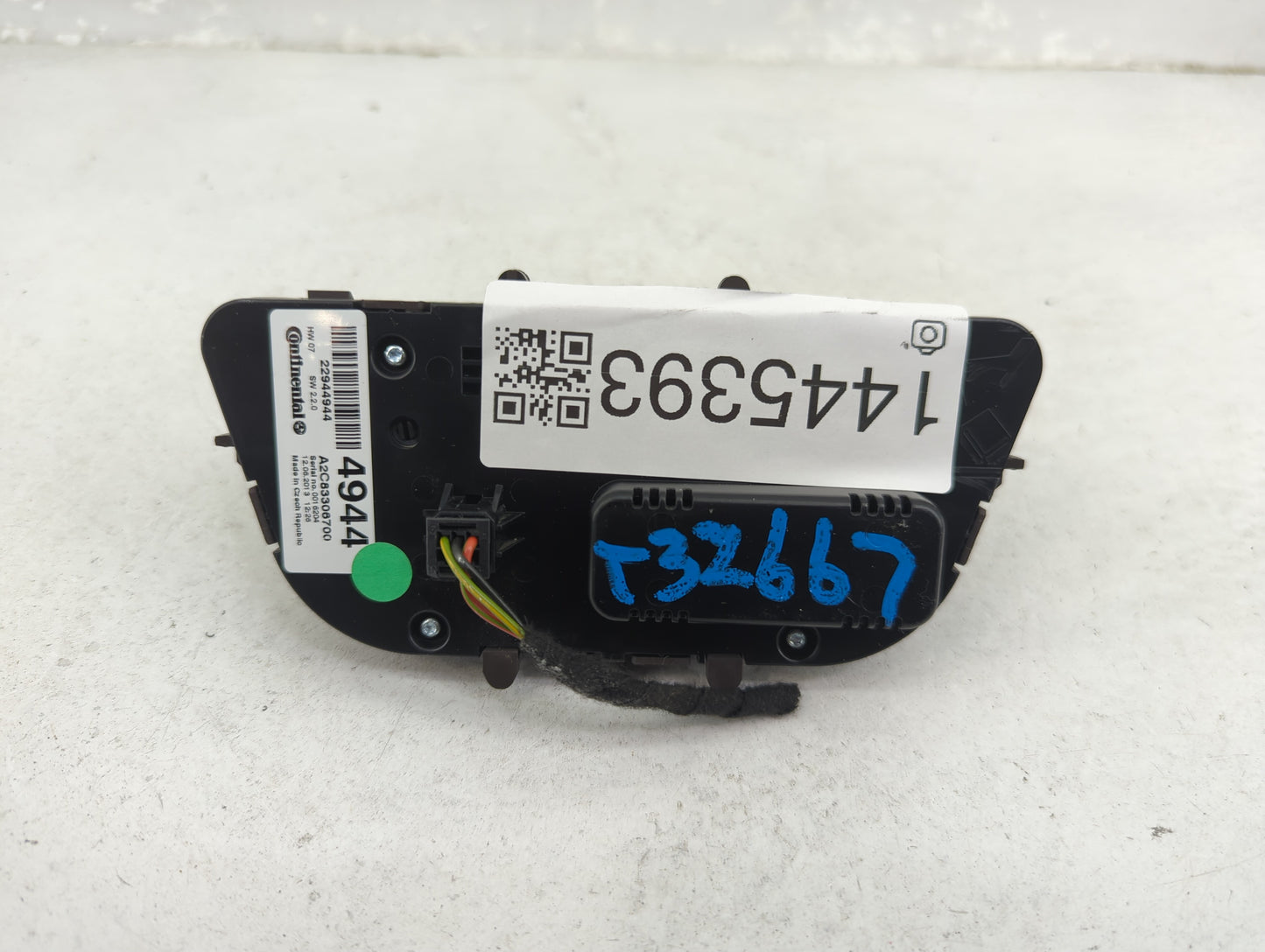 2012-2017 Buick Verano Climate Control Module Temperature AC/Heater Replacement P/N:22944944 A2C83306700 Fits OEM Used Auto 