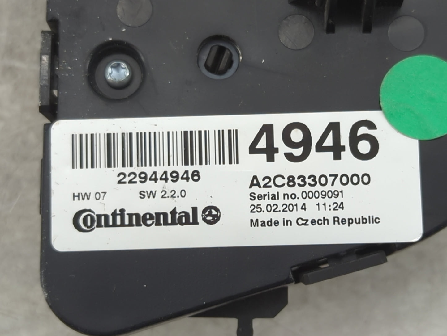 2012-2017 Buick Verano Climate Control Module Temperature AC/Heater Replacement P/N:A2C83307000 Fits OEM Used Auto Parts - O