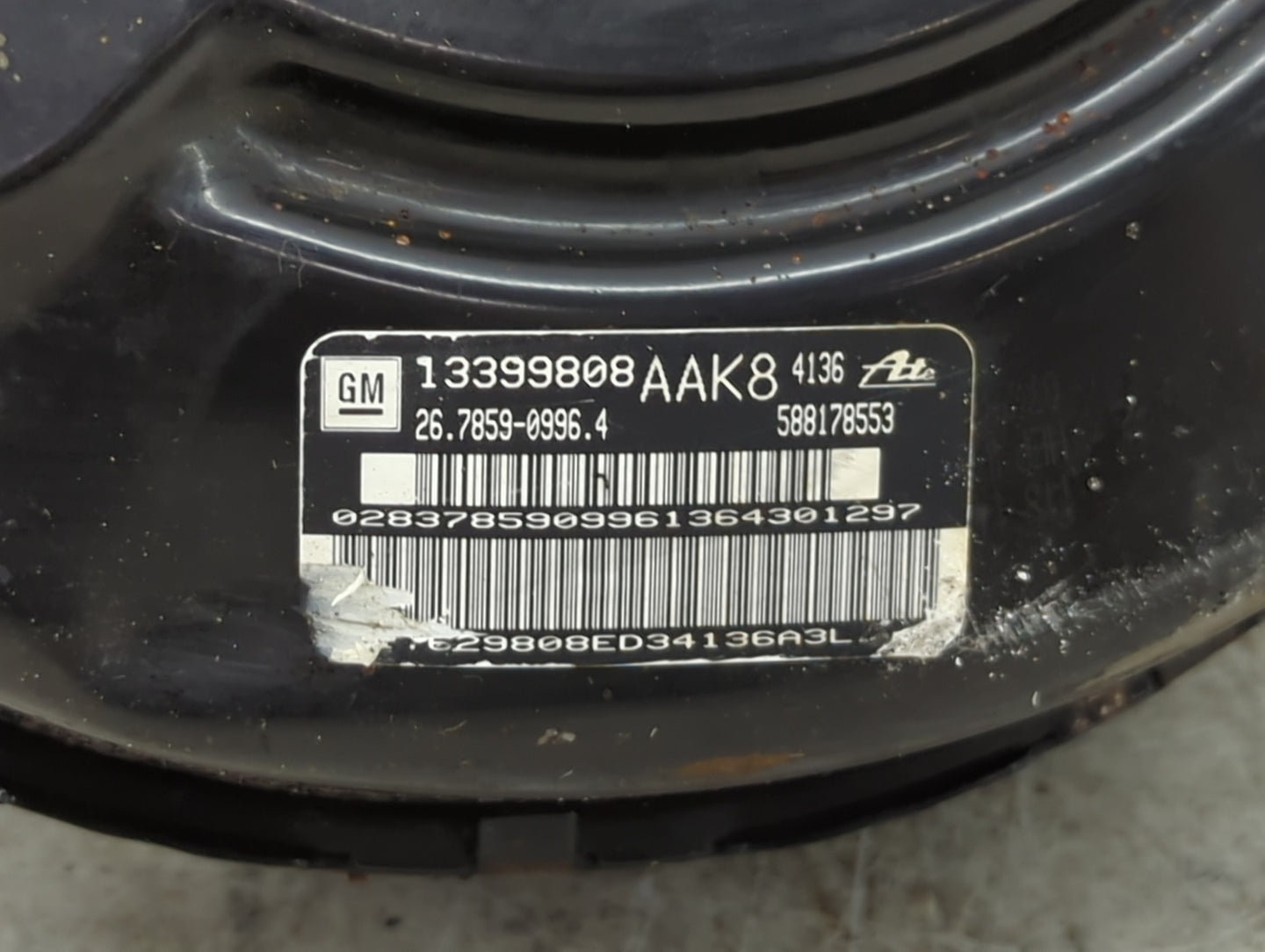 2012-2017 Buick Verano Power Brake Booster Oem 1450672 - Oemusedautoparts1.com