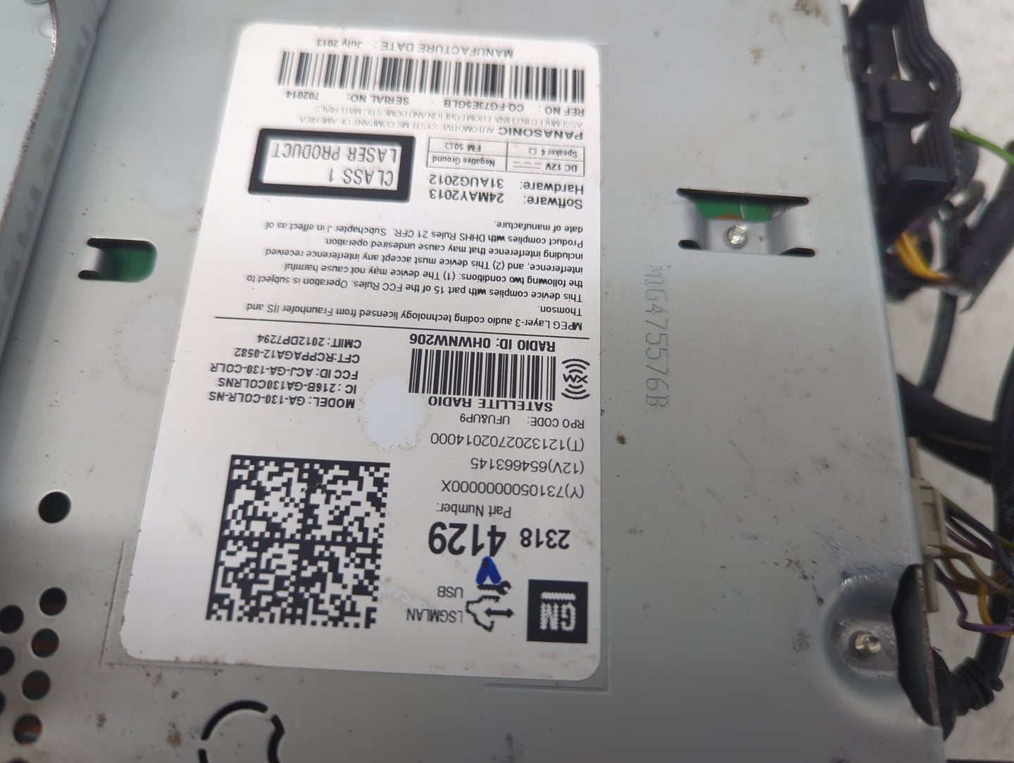 2012-2017 Buick Verano Radio Control Panel 1494645 - Oemusedautoparts1.com