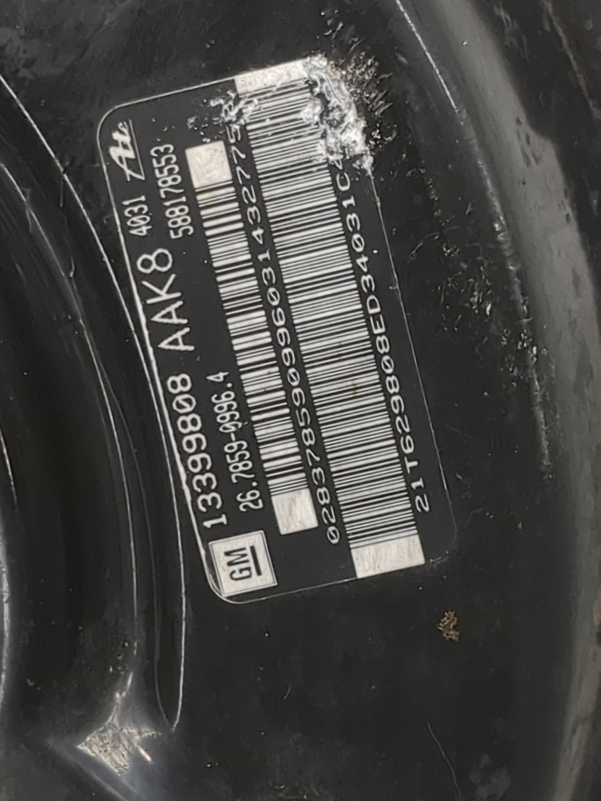 2012-2017 Buick Verano Power Brake Booster Oem 1500883 - Oemusedautoparts1.com