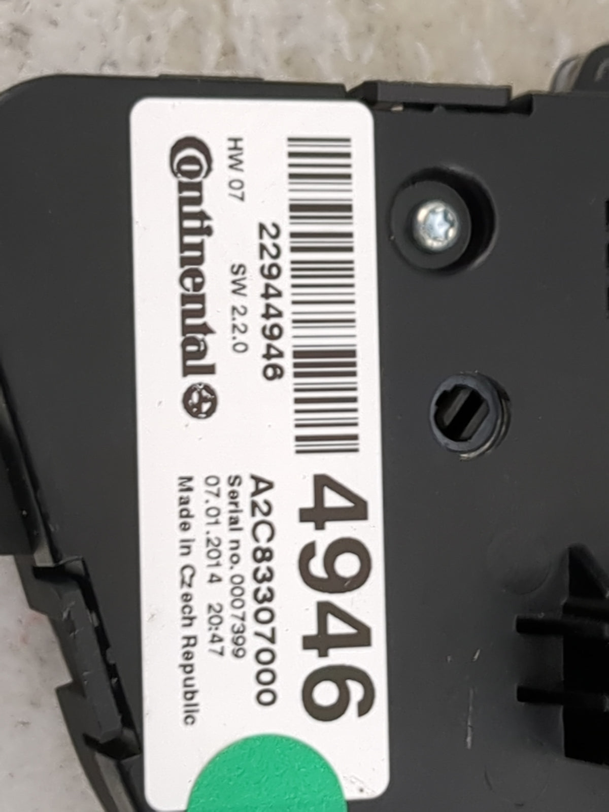 2012-2015 Buick Verano Climate Control Module Temperature AC/Heater Replacement P/N:A2C83307000 22944946 Fits OEM Used Auto 