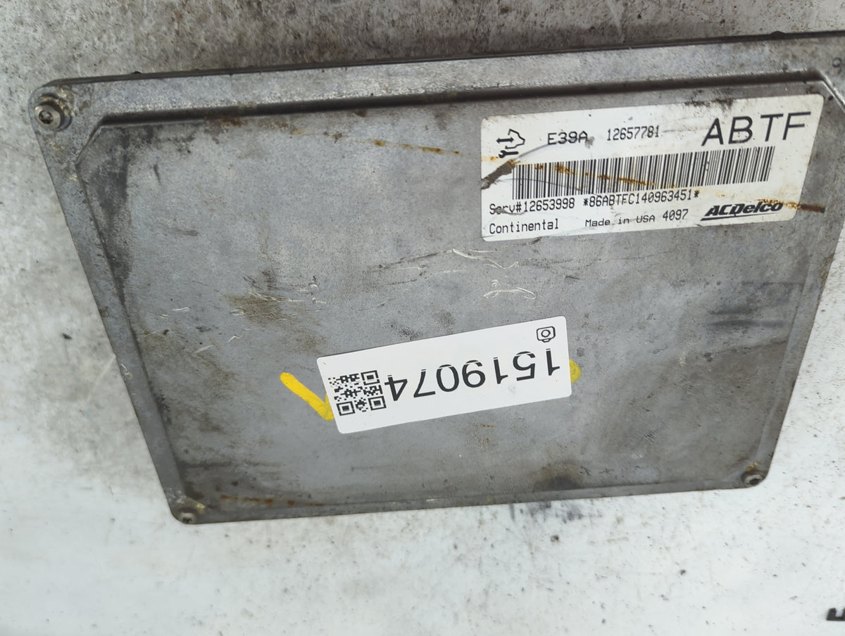 2013-2016 Buick Verano PCM Engine Control Computer ECU ECM PCU OEM P/N:E39A 12657781, 12653998 Fits 2013 2014 2015 2016 OEM 