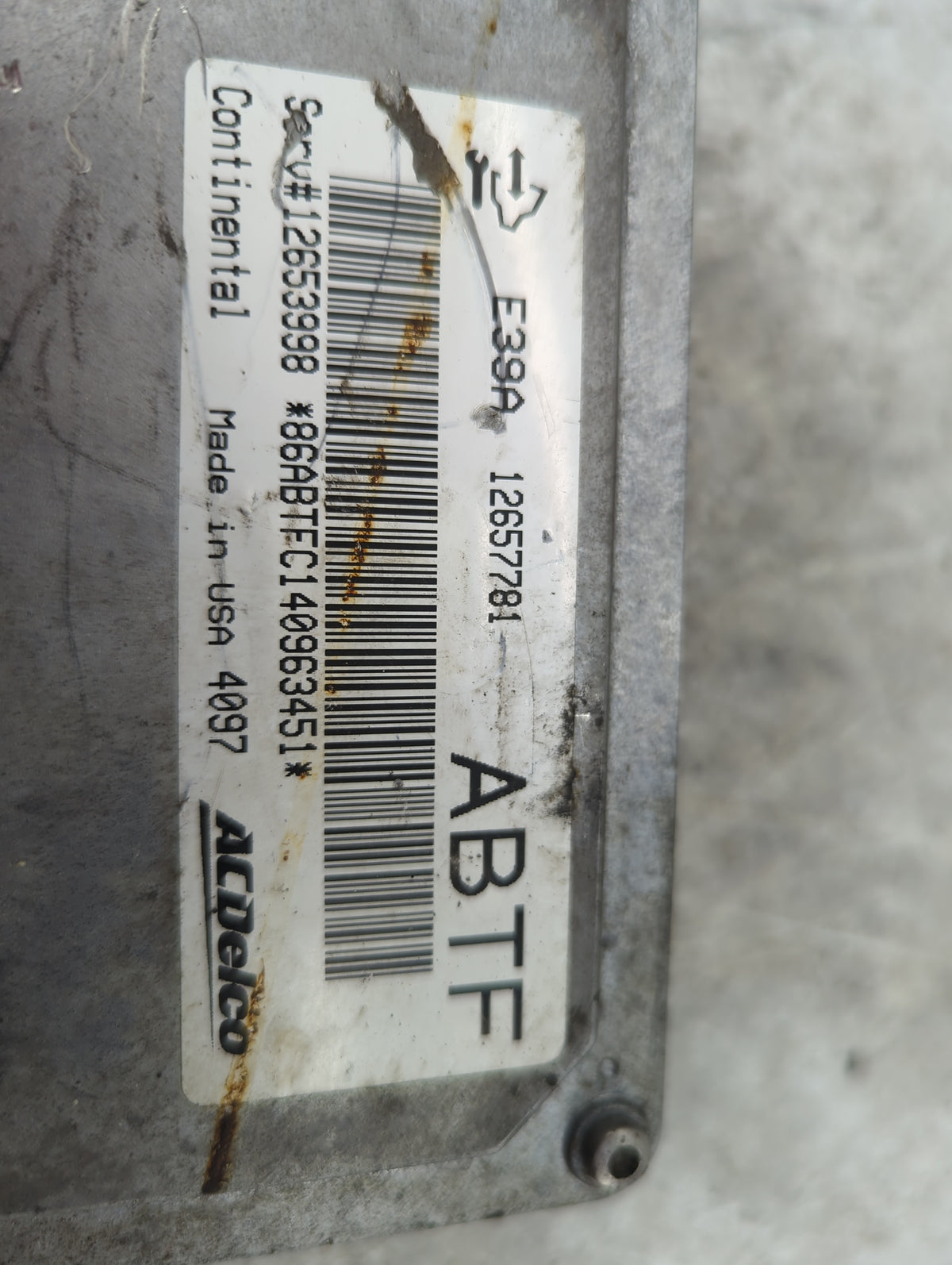 2013-2016 Buick Verano PCM Engine Control Computer ECU ECM PCU OEM P/N:E39A 12657781, 12653998 Fits 2013 2014 2015 2016 OEM 