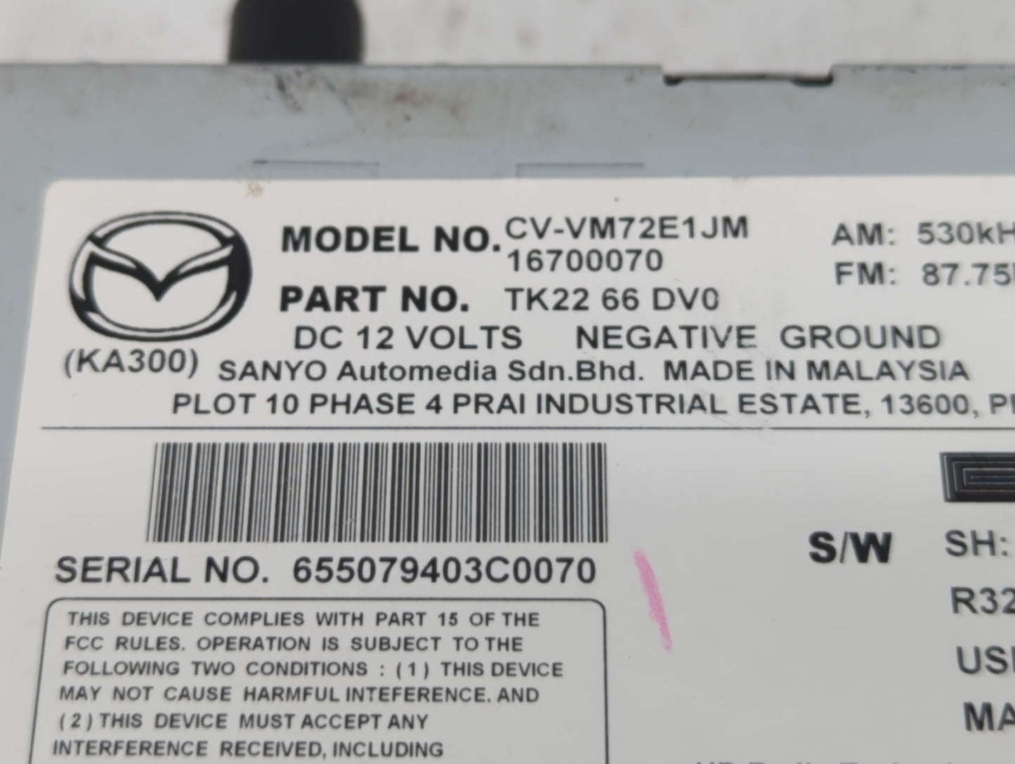 2012-2017 Buick Verano Am Fm Cd Player Radio Receiver - Oemusedautoparts1.com