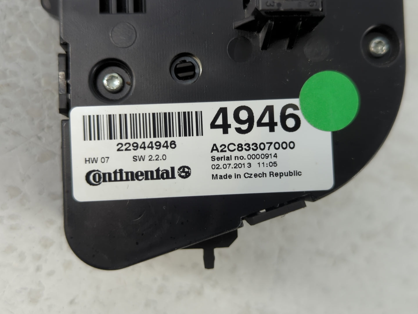2012-2017 Buick Verano Climate Control Module Temperature AC/Heater Replacement P/N:22944946 A2C83307000 Fits OEM Used Auto 