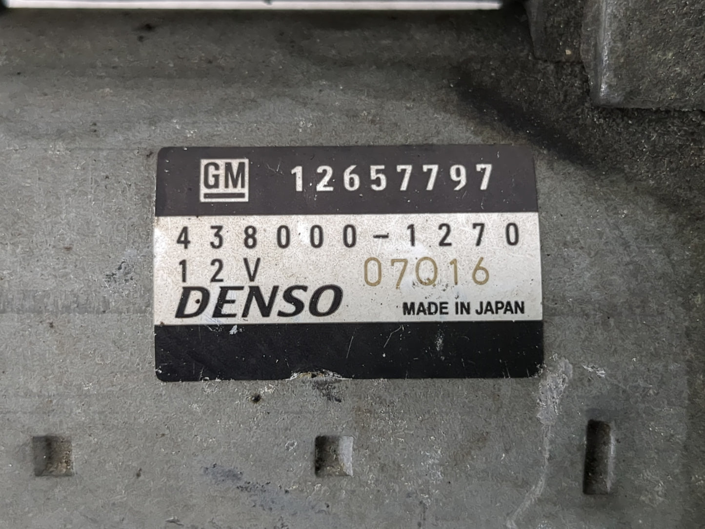 2013-2015 Cadillac Ats Car Starter Motor Solenoid OEM P/N:438000-1270 12657797 Fits OEM Used Auto Parts - Oemusedautoparts1.