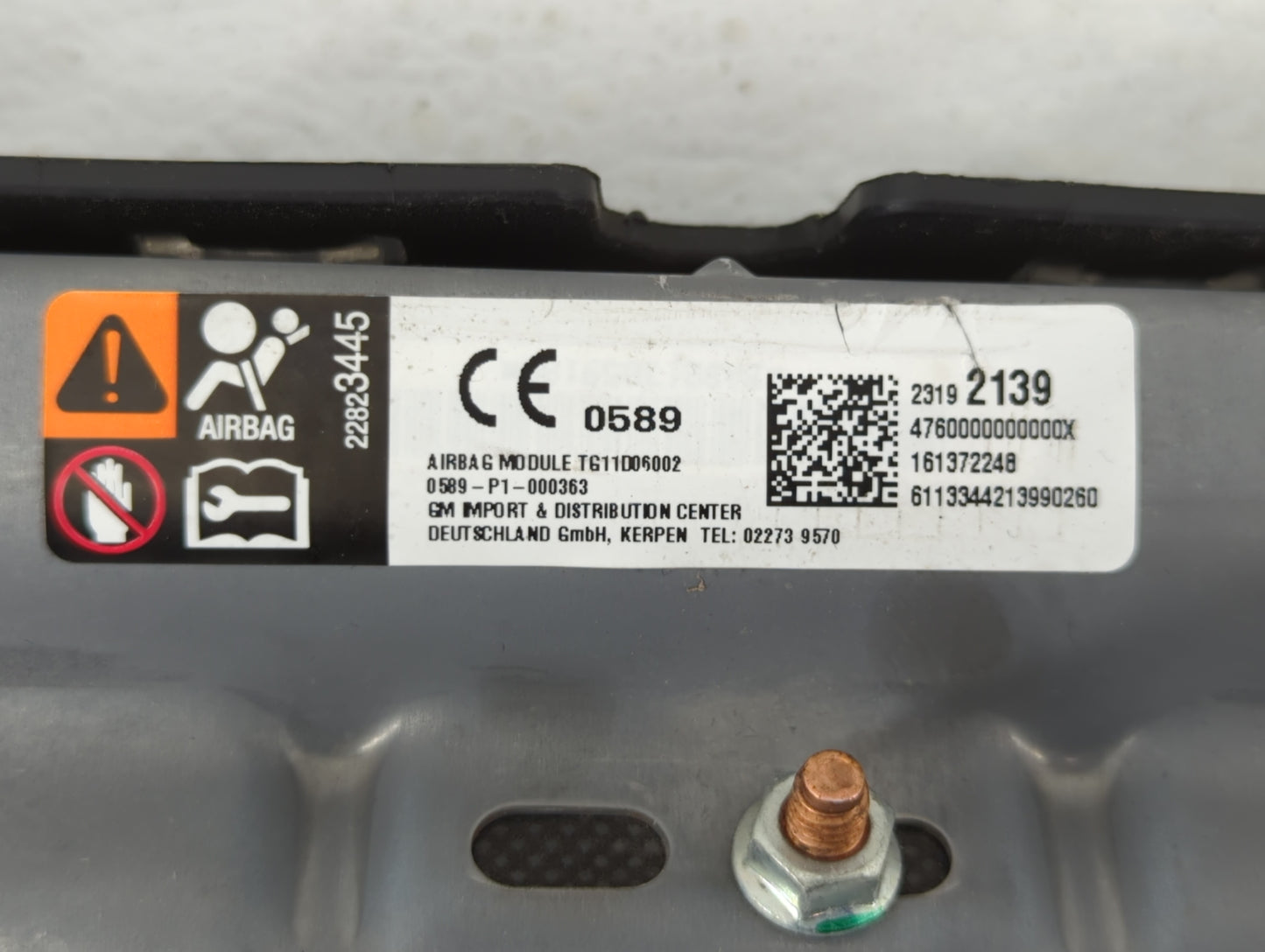 2013-2017 Cadillac Ats Air Bag Passenger Right Dashboard Oem - Oemusedautoparts1.com