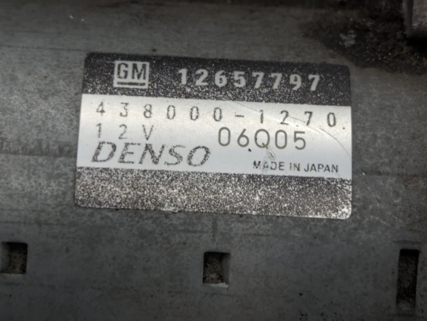 2013-2015 Cadillac Ats Car Starter Motor Solenoid OEM P/N:12657797 438000-1270 Fits OEM Used Auto Parts - Oemusedautoparts1.