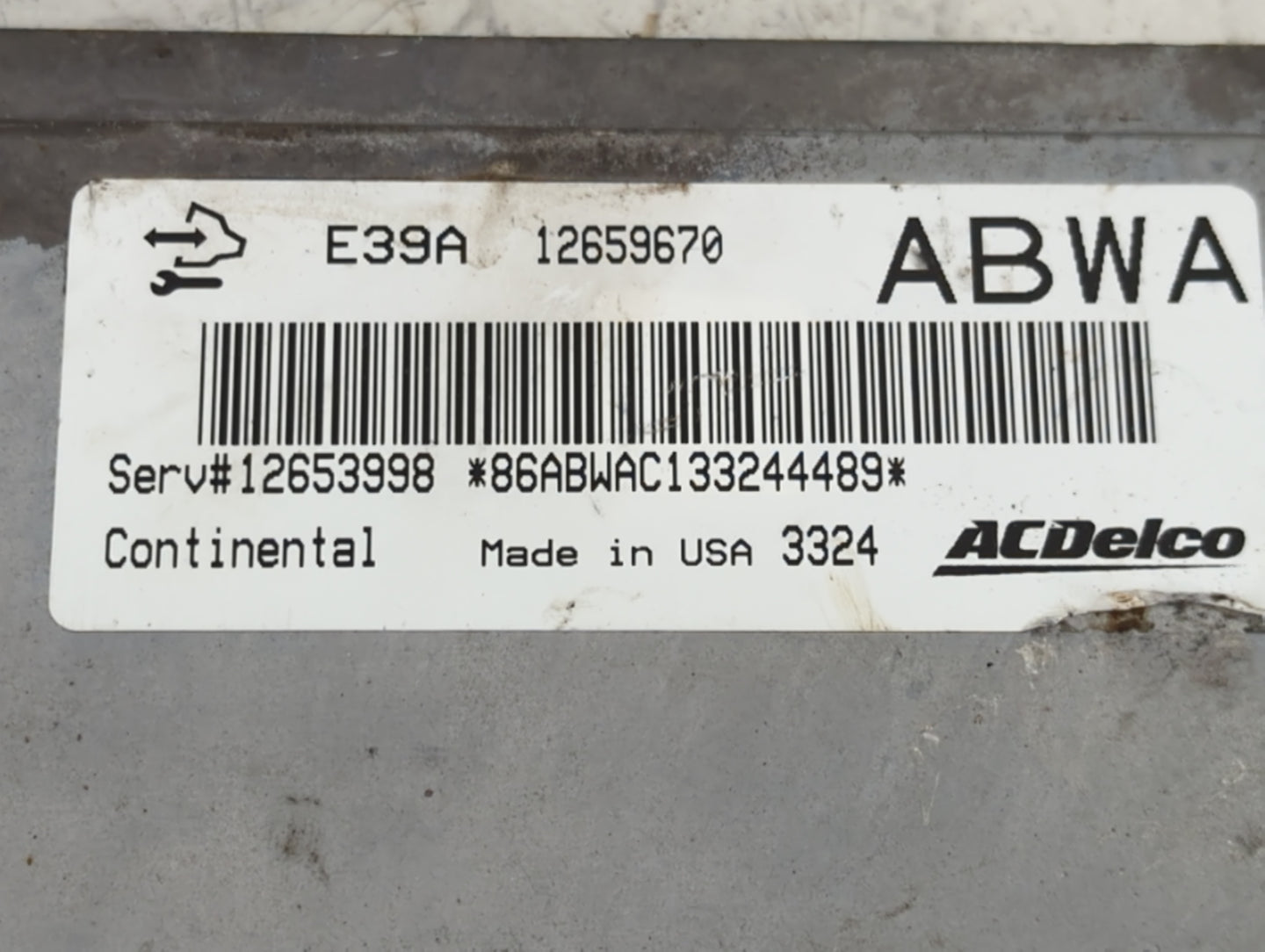 2014-2015 Cadillac Cts PCM Engine Control Computer ECU ECM PCU OEM P/N:E39A 12659670 Fits Fits 2013 2014 2015 2016 OEM Used 