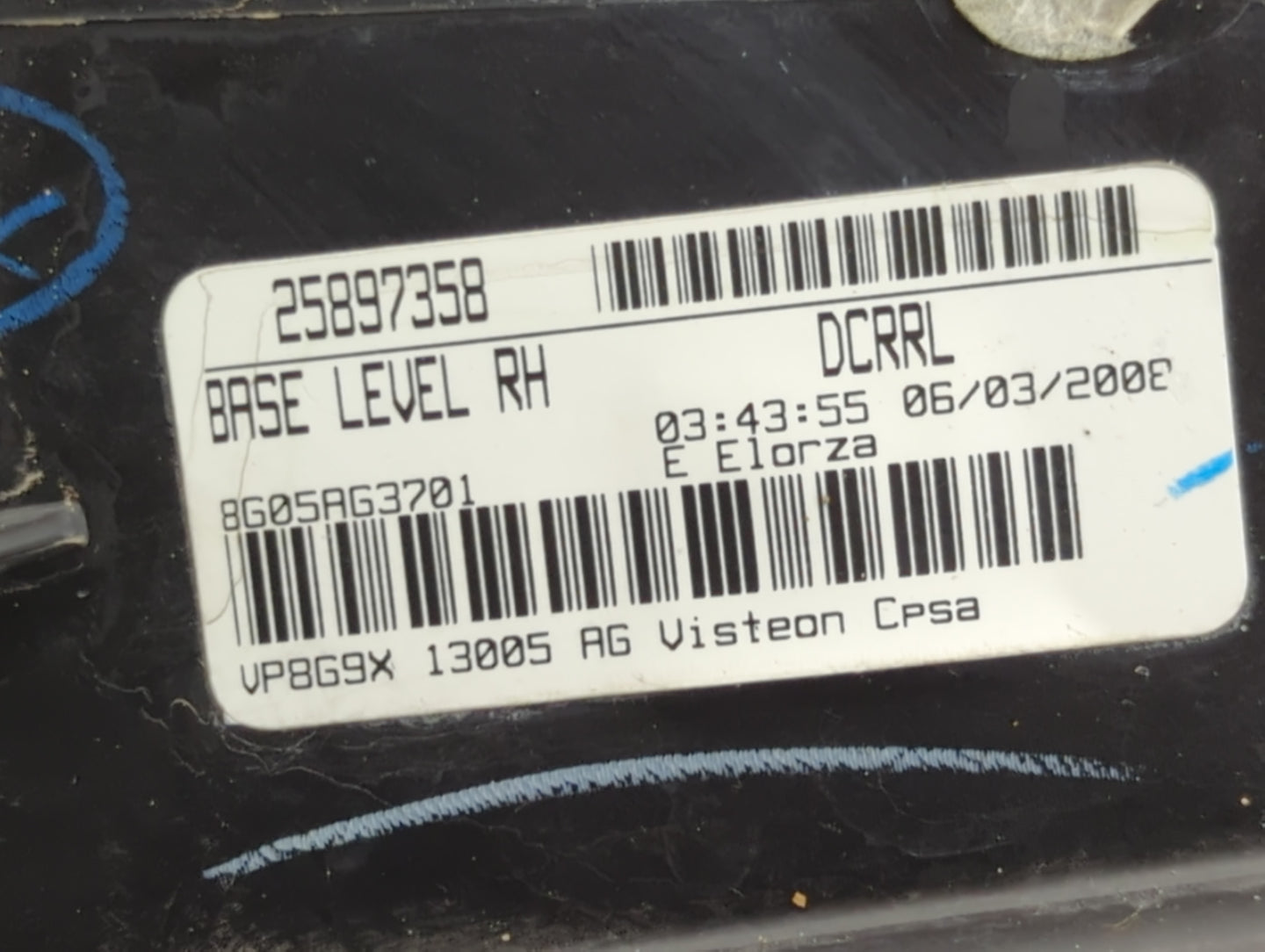 2008-2014 Cadillac Cts Passenger Right Oem Head Light Headlight Lamp - Oemusedautoparts1.com
