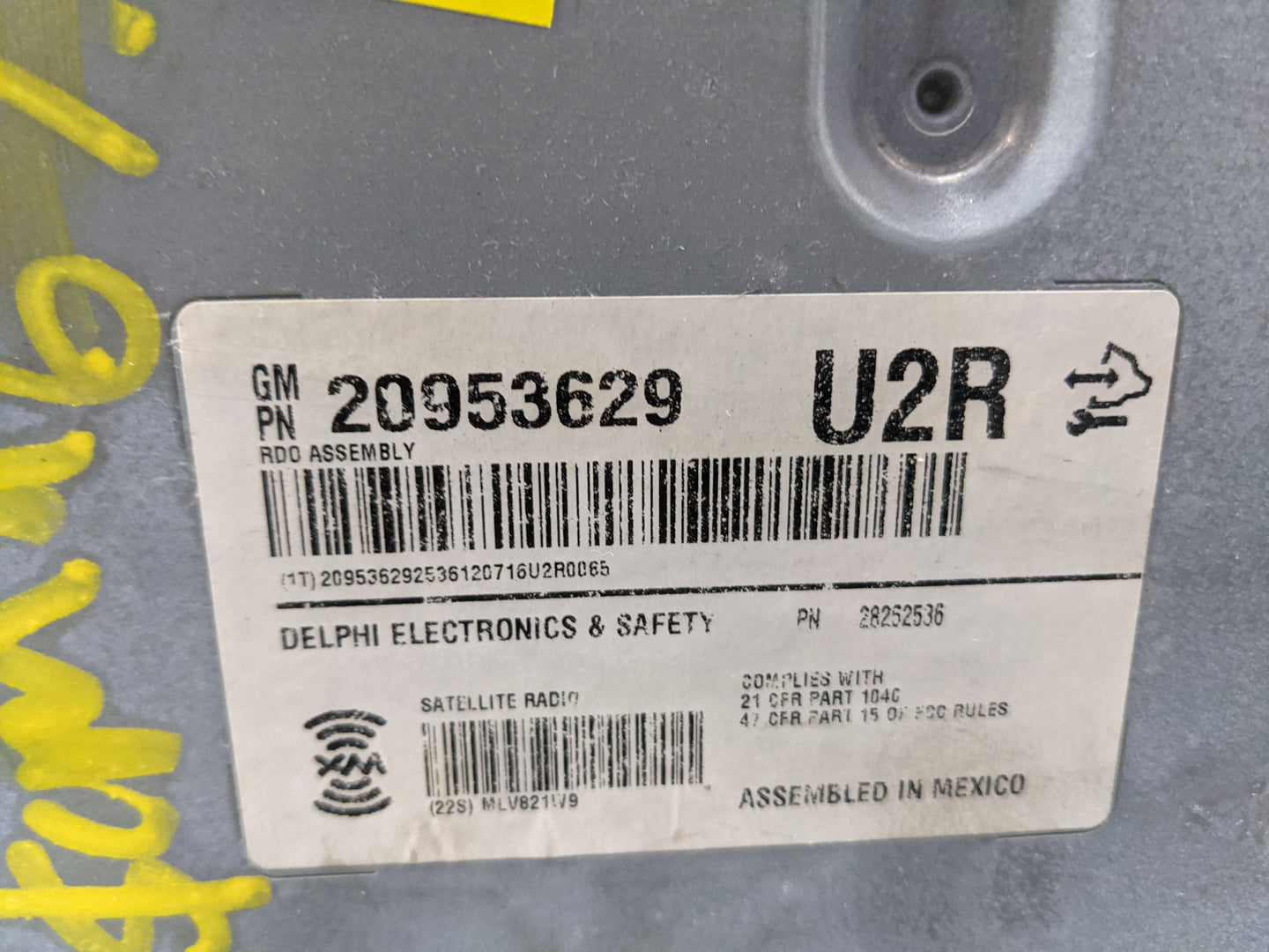 2009-2014 Cadillac Cts Radio AM FM Cd Player Receiver Replacement P/N:20953629 Fits Fits 2009 2010 2011 2012 2013 2014 OEM U