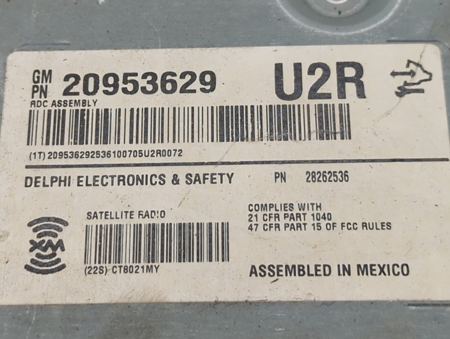 2012-2014 Cadillac Cts Radio AM FM Cd Player Receiver Replacement P/N:20953629 Fits Fits 2012 2013 2014 OEM Used Auto Parts 
