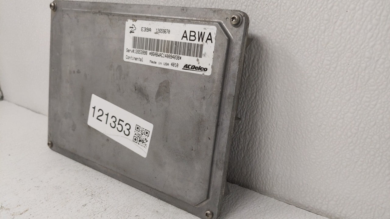 2014-2015 Cadillac Cts PCM Engine Control Computer ECU ECM PCU OEM Fits OEM Used Auto Parts - Oemusedautoparts1.com