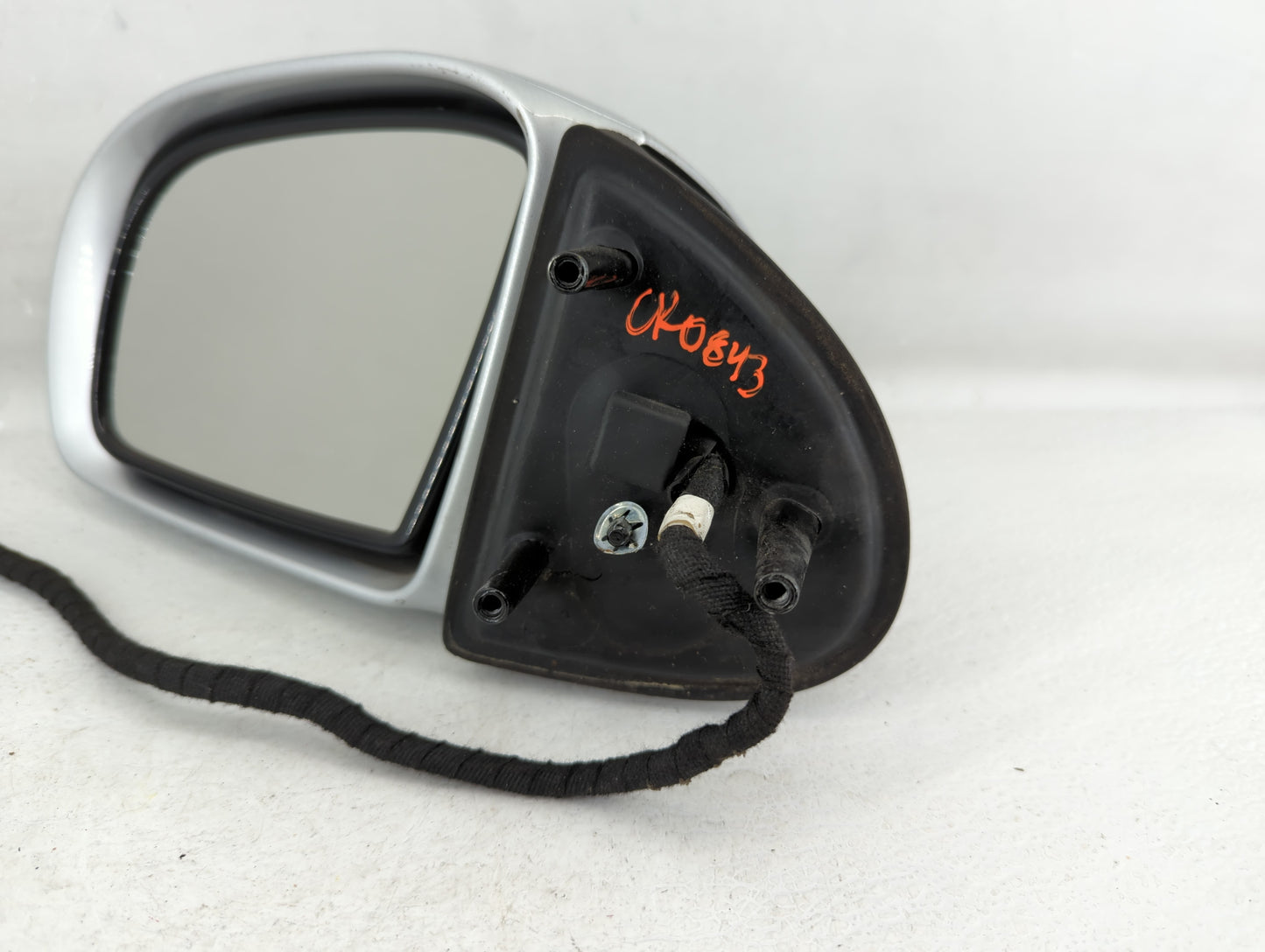 2014 Cadillac Cts Driver Left Side View Manual Door Mirror Grey - Oemusedautoparts1.com
