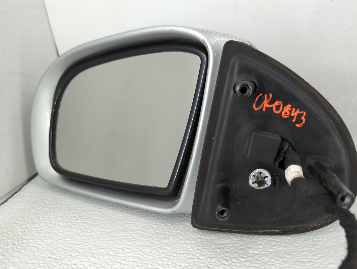 2014 Cadillac Cts Driver Left Side View Manual Door Mirror Grey - Oemusedautoparts1.com