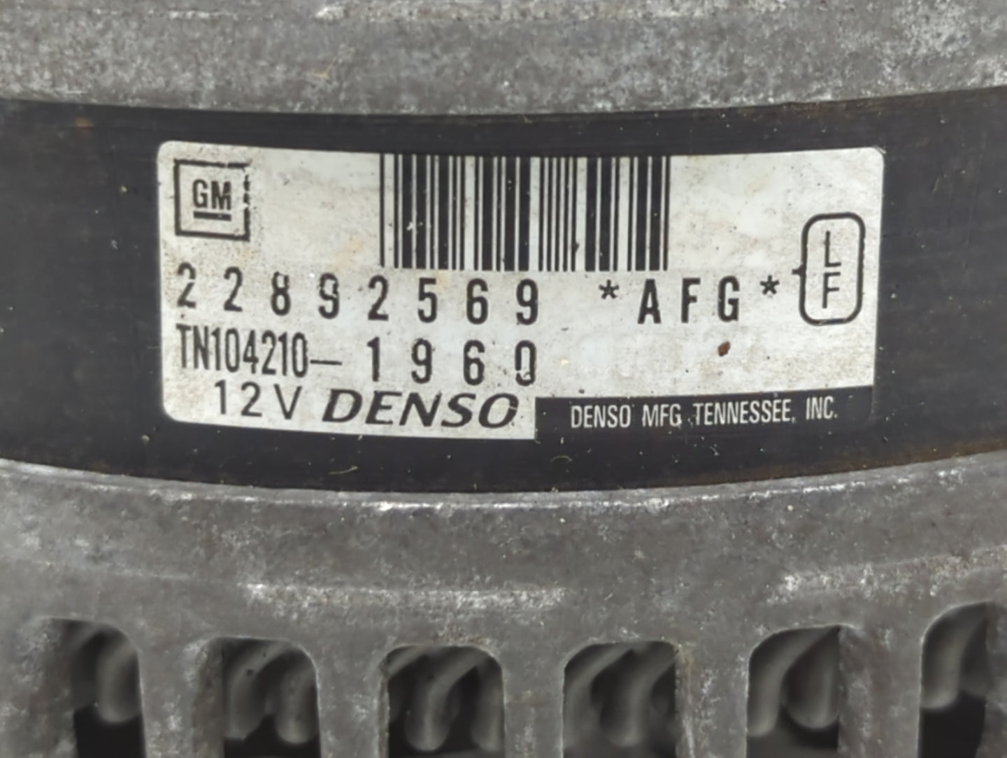 2014 Cadillac Cts Alternator Replacement Generator Charging Assembly Engine OEM P/N:TN104210-1960 22892569 Fits OEM Used Aut