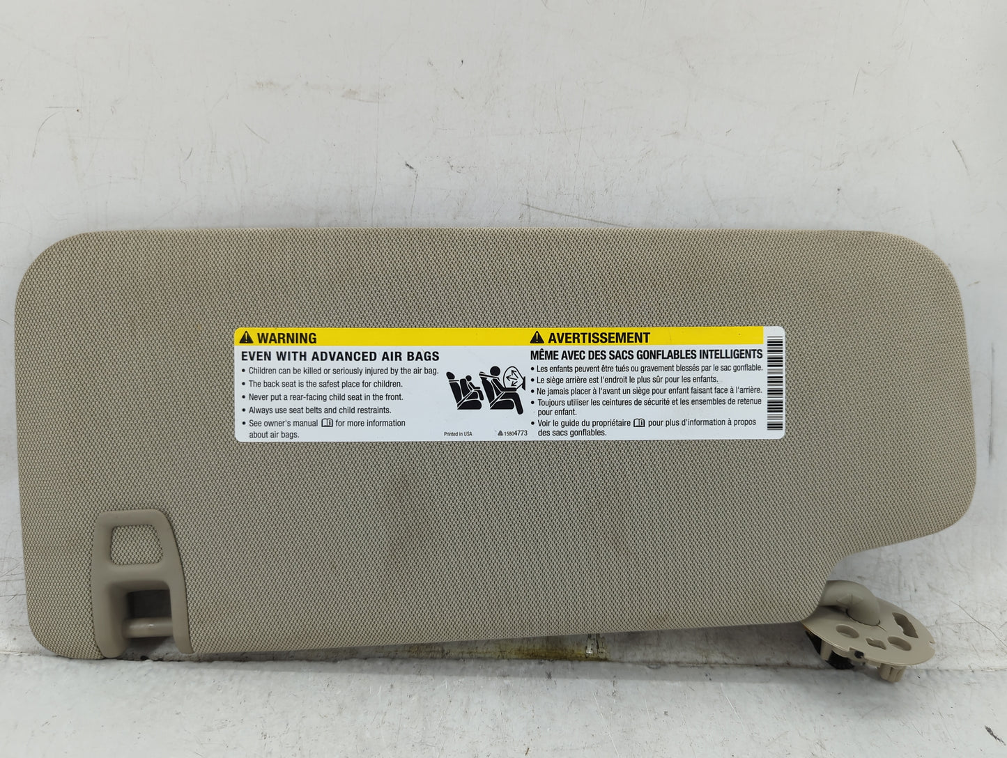 2010-2014 Cadillac Srx Sun Visor Shade Replacement Passenger Right Mirror Fits Fits 2010 2011 2012 2013 2014 OEM Used Auto P