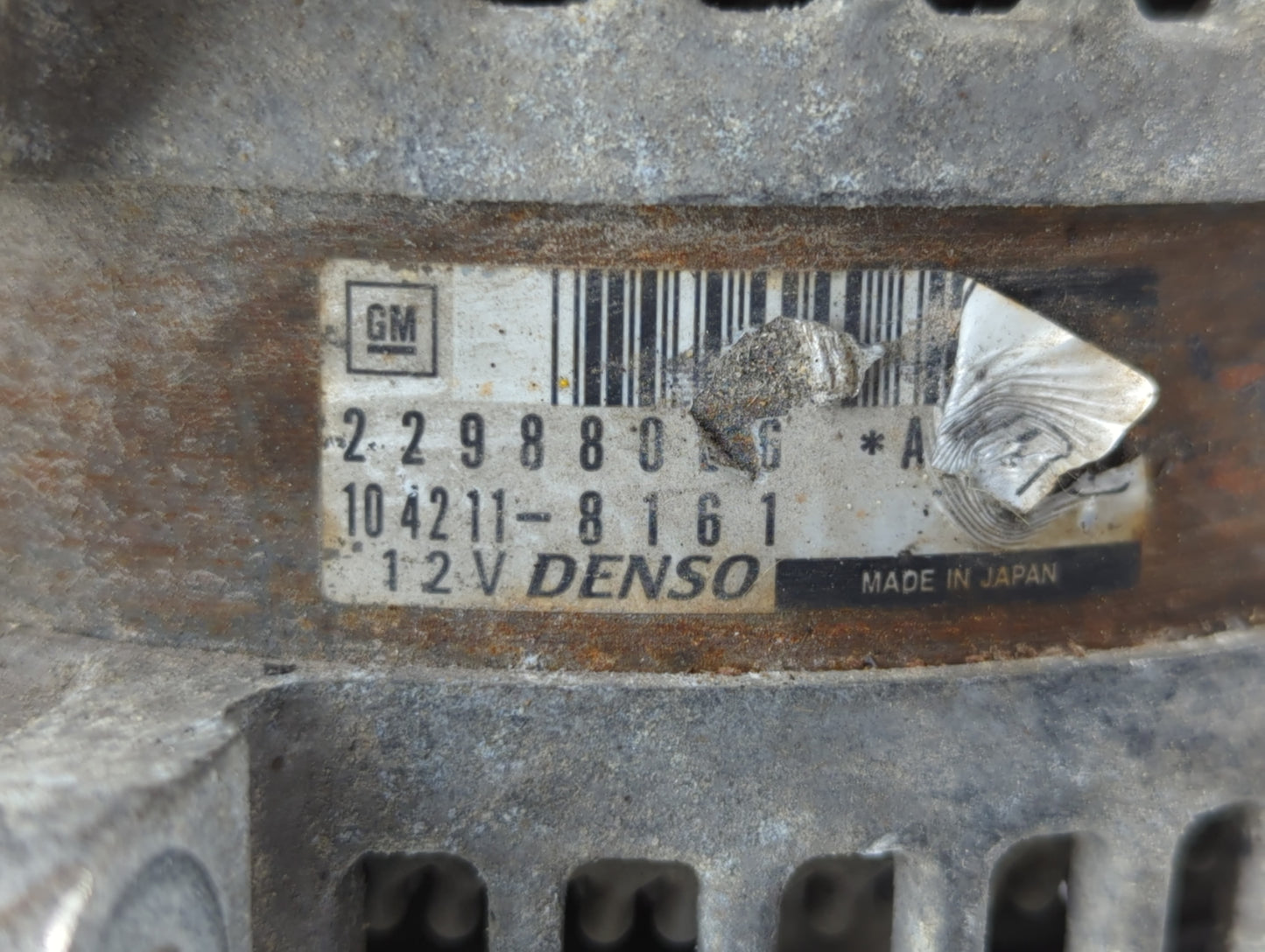 2013-2016 Cadillac Srx Alternator Replacement Generator Charging Assembly Engine OEM P/N:104211-8161 22982006 Fits OEM Used 