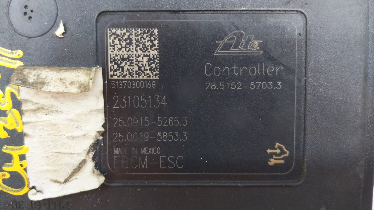 2013-2014 Cadillac Xts ABS Pump Control Module Replacement P/N:22929240 23105132, 23105094 Fits Fits 2013 2014 OEM Used Auto