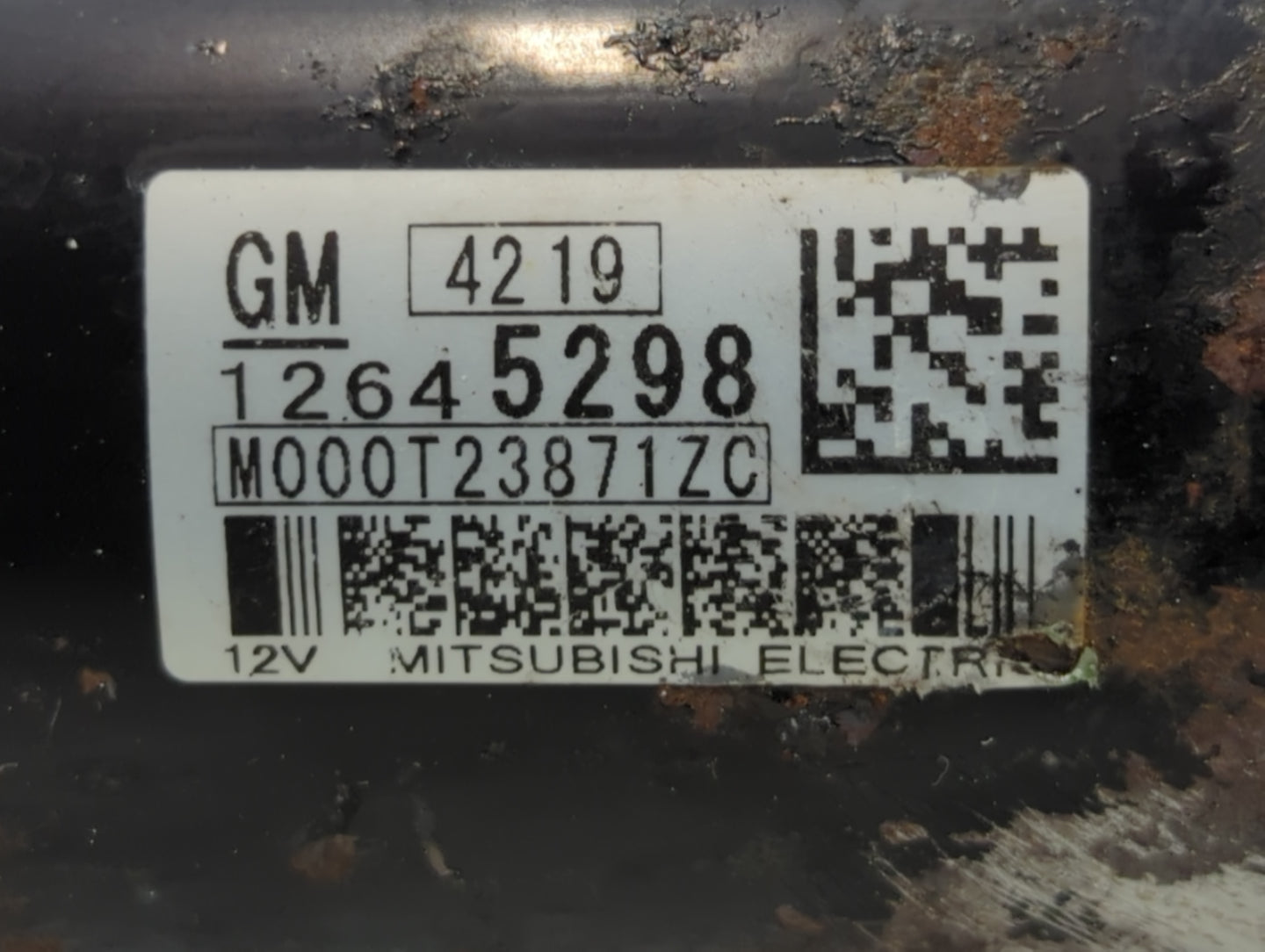 2013-2019 Cadillac Xts Car Starter Motor Solenoid OEM P/N:M000T23871ZC 12645298 Fits OEM Used Auto Parts - Oemusedautoparts1