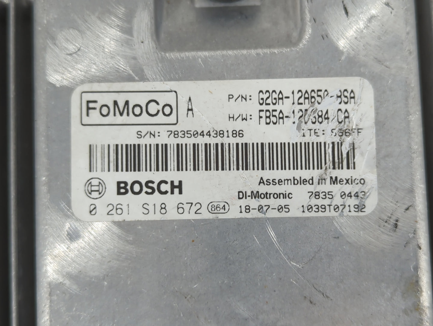 2013-2016 Cadillac Xts PCM Engine Control Computer ECU ECM PCU OEM P/N:0 261 S18 672 G2GA-12A650-8SA Fits Fits 2013 2014 201
